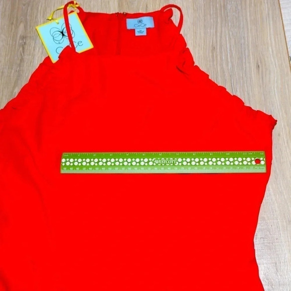 NWT CeCe orange jumpsuit size 14 - Picture 8 of 10